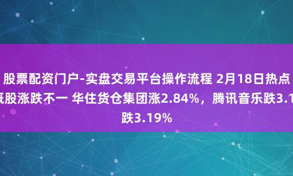 股票配资门户-实盘交易平台操作流程 2月18日热点中概股涨跌不一 华住货仓集团涨2.84%，腾讯音乐跌3.19%